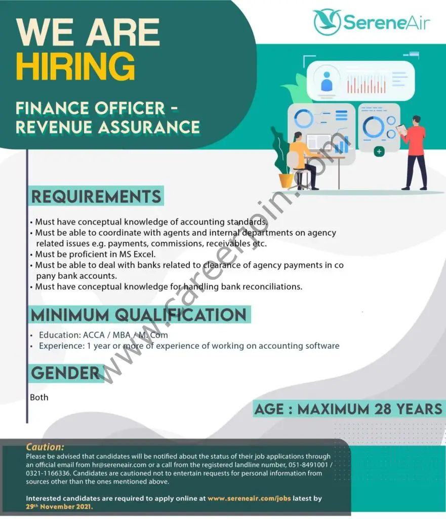 Serene Air Pvt Ltd Jobs Finance Officer Revenue Assurance 01