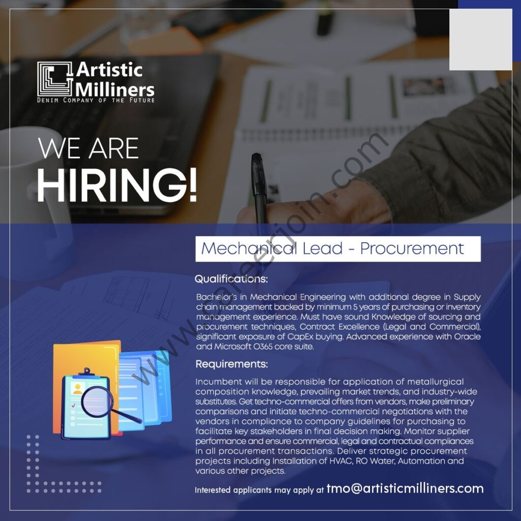Artistic Milliners Pvt Ltd Jobs December 2021 03