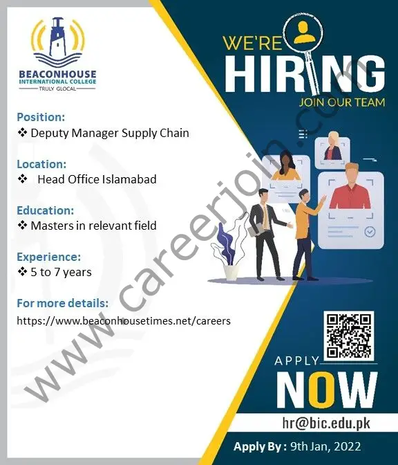 Beaconhouse Group Jobs Deputy Manager Supply Chain 01