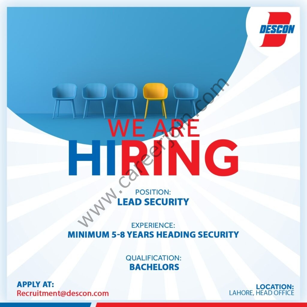 Descon Pakistan Jobs Lead Security 01