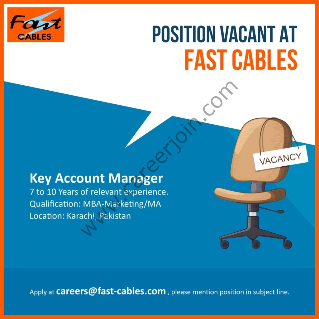 Fast Cables Limited Jobs Key Account Manager 01