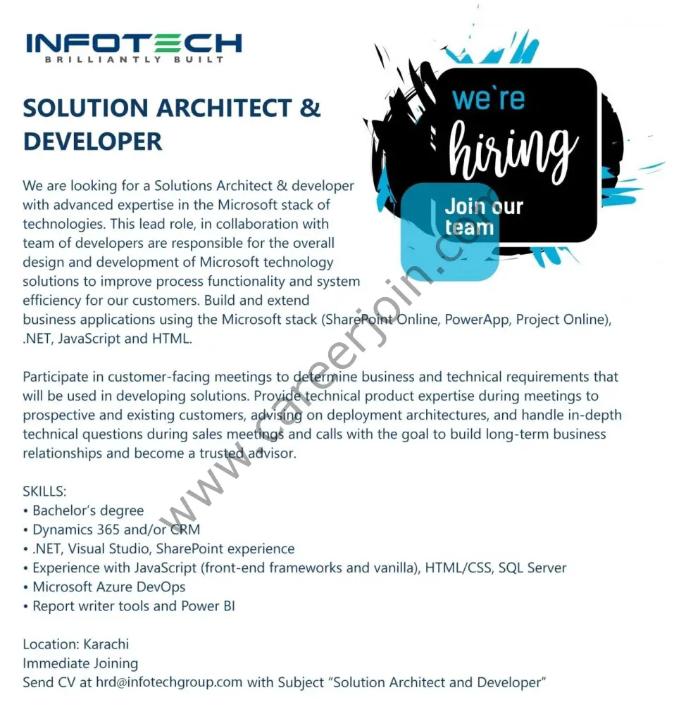 Infotech Group Jobs December 2021 03