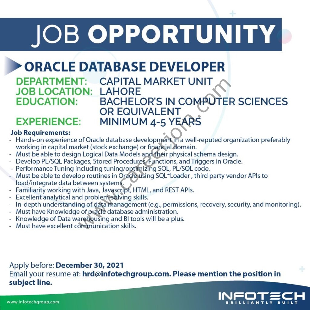 Infotech Group Jobs December 2021 03
