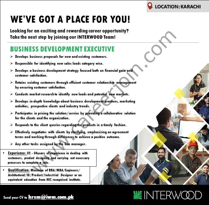 Interwood Mobel Pvt Ltd Jobs Business Development Executive 01