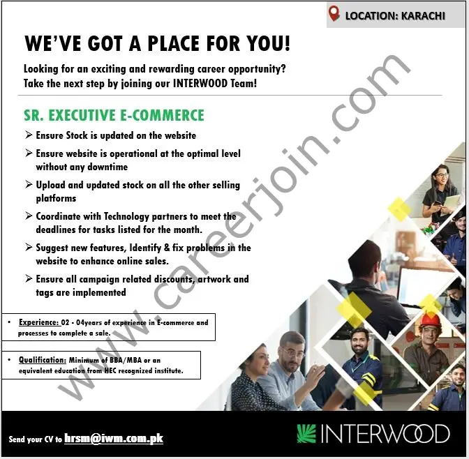 Interwood Mobel Pvt Ltd Jobs Senior Executive E-Commerce 01