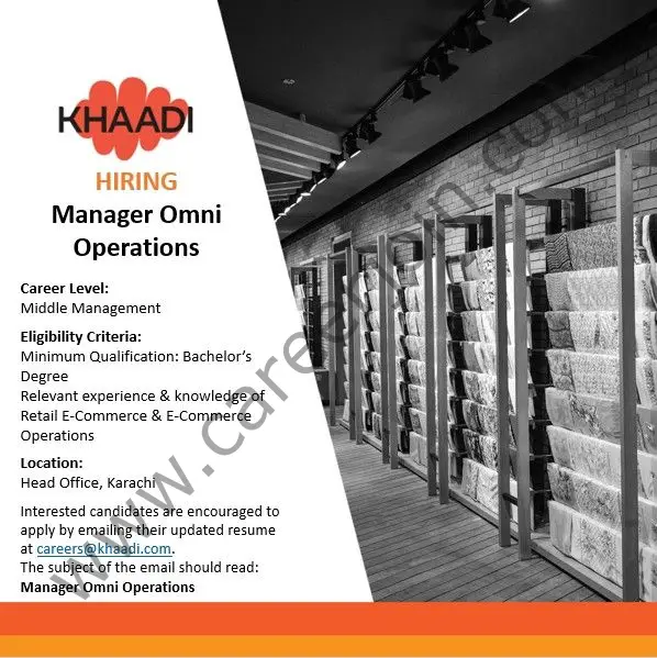 Khaadi SMC Pvt Ltd Jobs December 2021 01