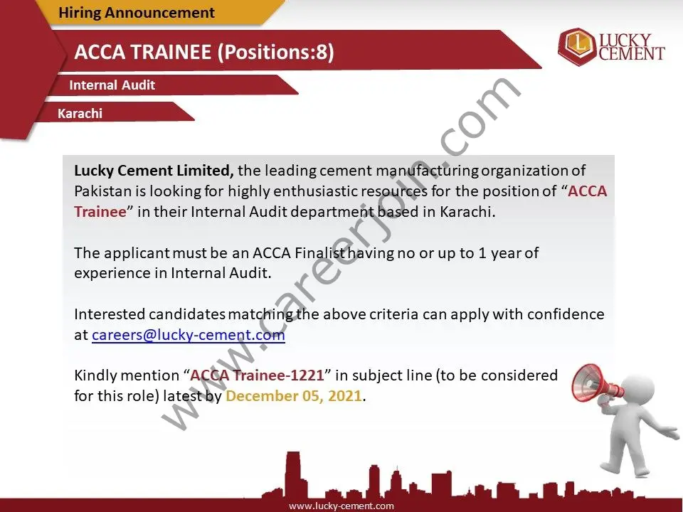 Lucky Cement Limited Jobs ACCA Trainee 01
