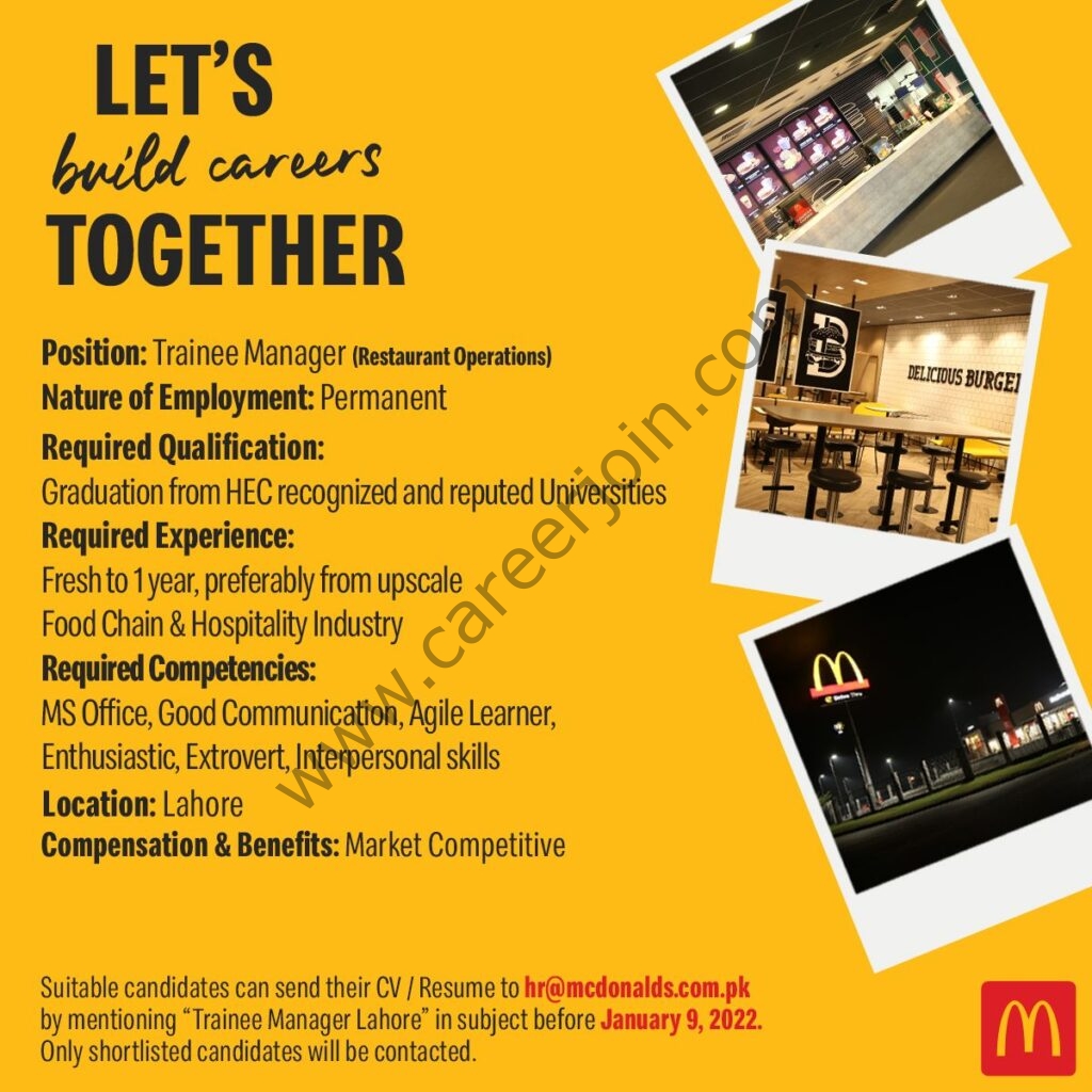 McDonalds Pakistan Jobs January 2022 01