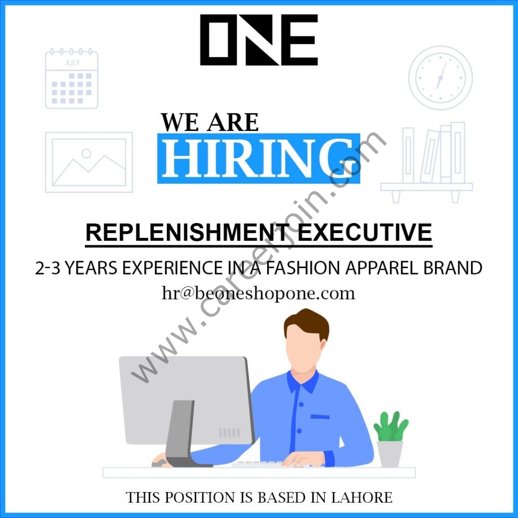 One Life Apparel Pvt Ltd Jobs Replenishment Executive 01