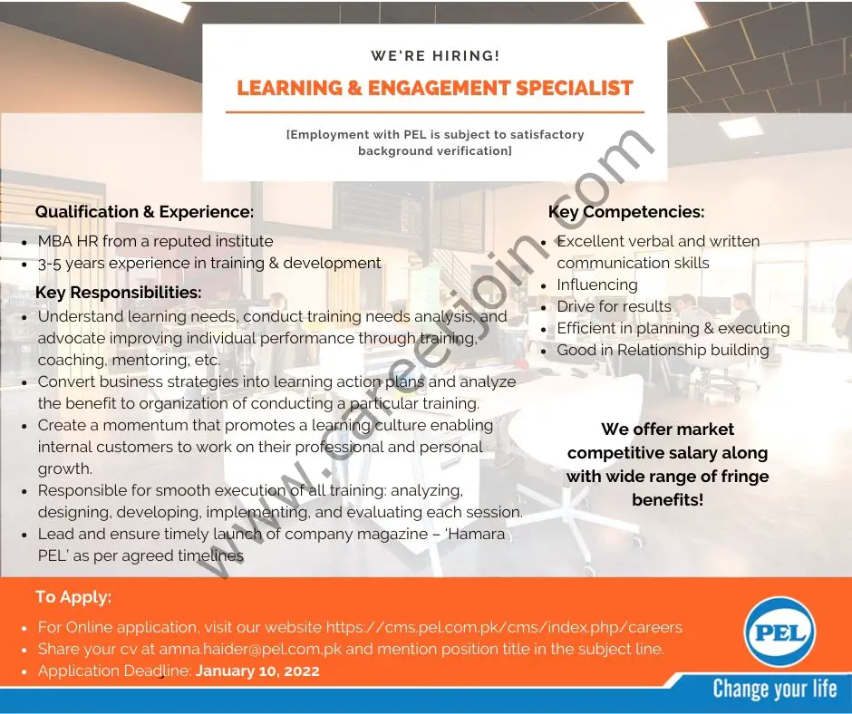 Pak Elektron Limited PEL Jobs Learning & Engagement Specialist 01