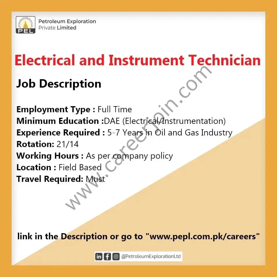 Petroleum Exploration Pvt Limited PEL Jobs December 2021 01