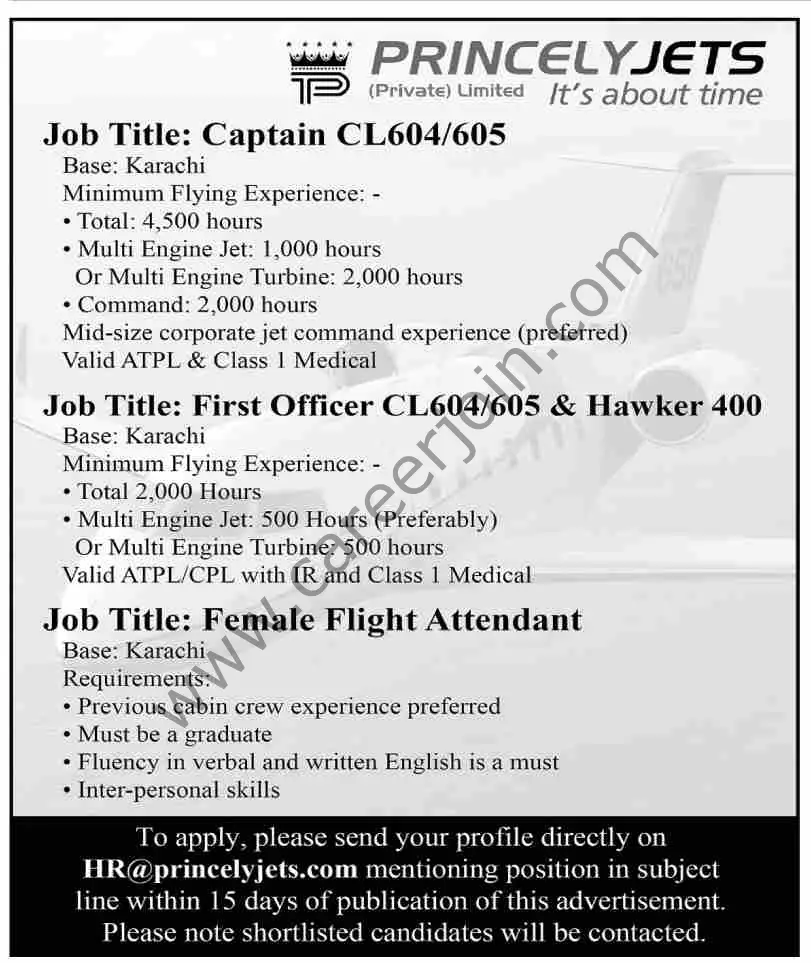 Princely Jets Jobs 19 December 2021 Dawn