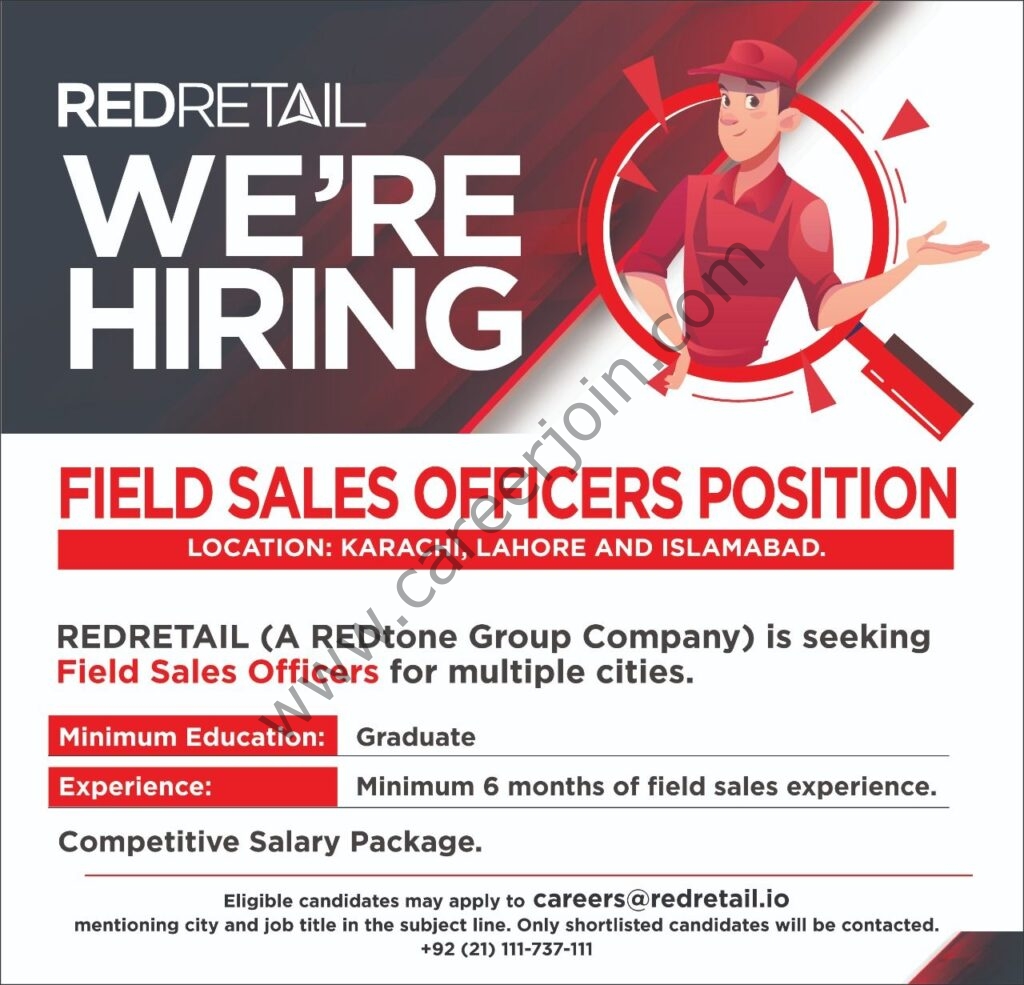 Red Retail Jobs Field Sales Officer 01