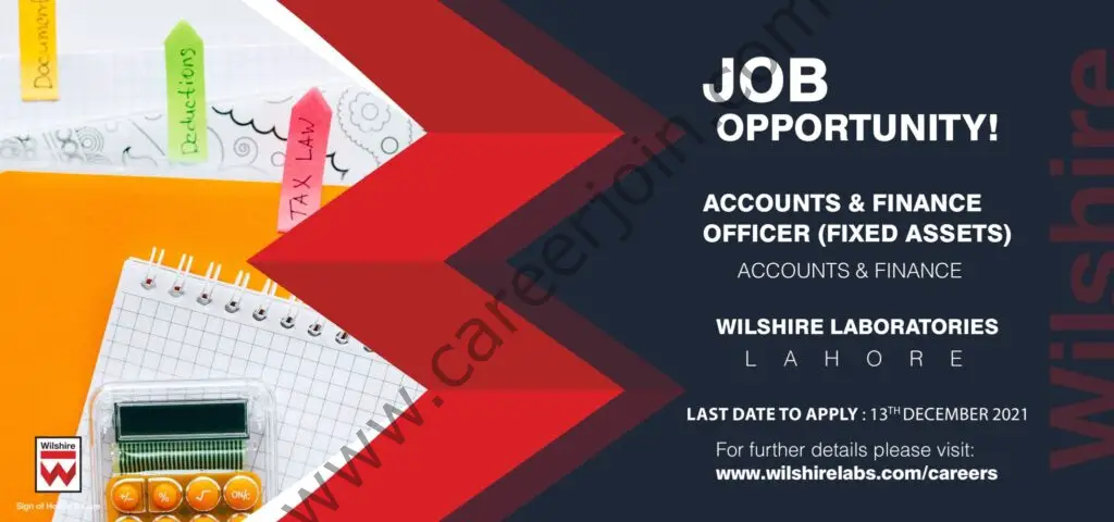 Wilshire Laboratories Jobs Accounts & Finance Officer 01