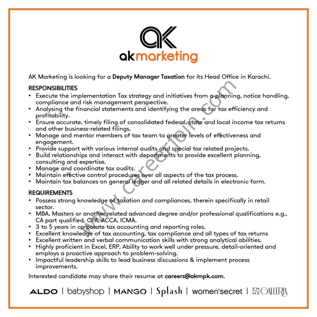 AK Marketing Pvt Ltd Jobs January 2022 02