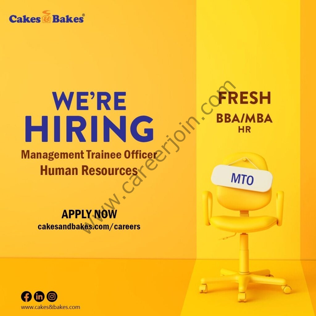 Cakes & Bakes Pakistan Jobs Management Trainee Officer HR 01