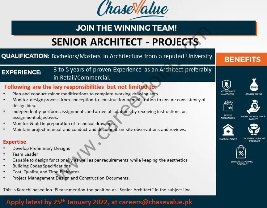 Chase Value Jobs Senior Architect Projects 01