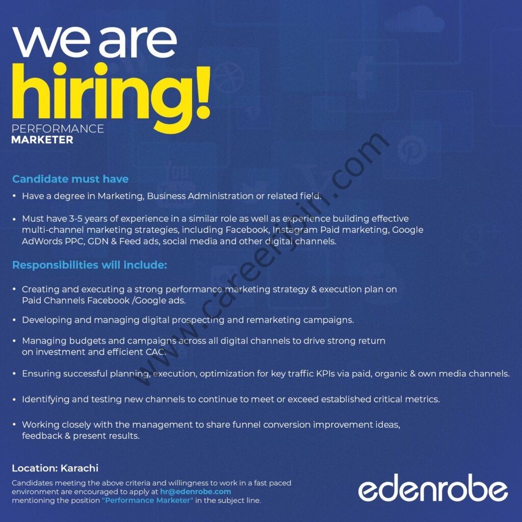 Edenrobe Jobs Performance Marketer 01