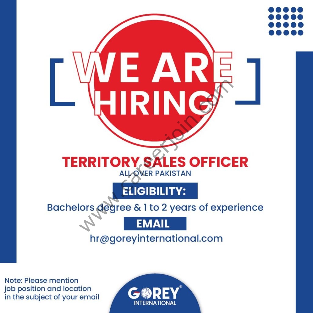 Gorey International Pvt Ltd Jobs January 2022 02