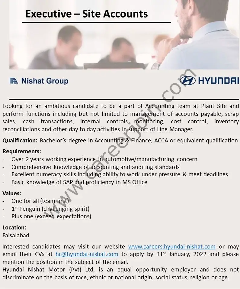 Hyundai Pakistan Jobs Executive Site Accounts 01