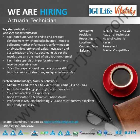 IGI Life Insurance Company Pvt Ltd Jobs January 2022 02