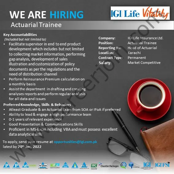 IGI Life Insurance Company Pvt Ltd Jobs January 2022 01