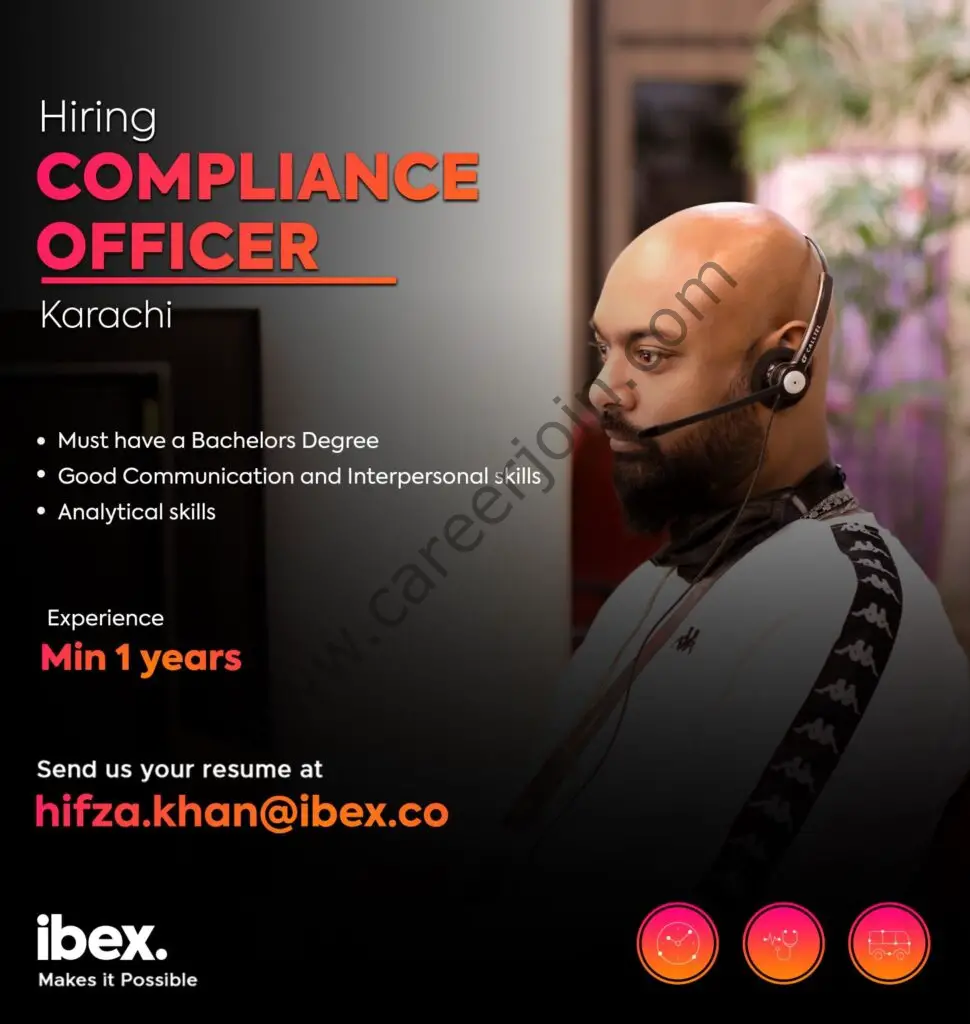 Ibex Pakistan Jobs Compliance Officer 01
