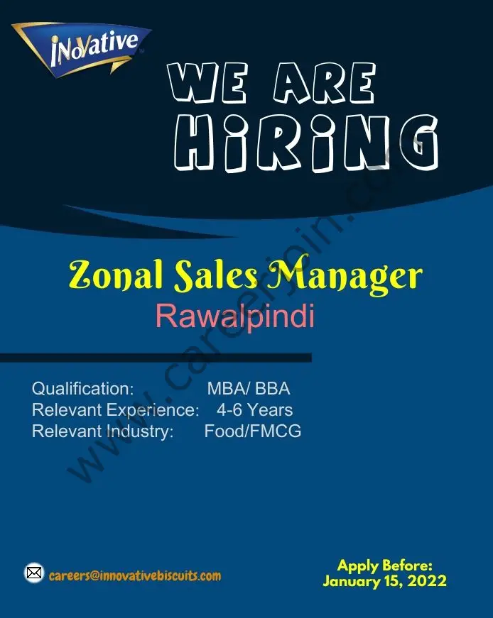 Innovative Biscuits Pvt Ltd Jobs Zonal Sales Manager 01