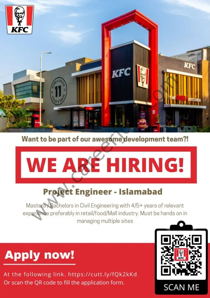 KFC Pakistan Jobs Project Engineer 01