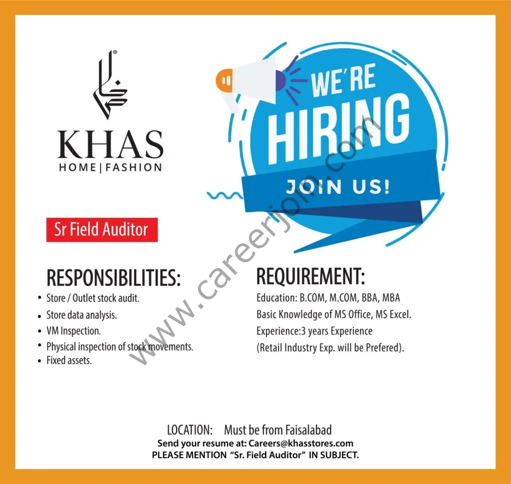 Khas Stores Jobs January 2022 02