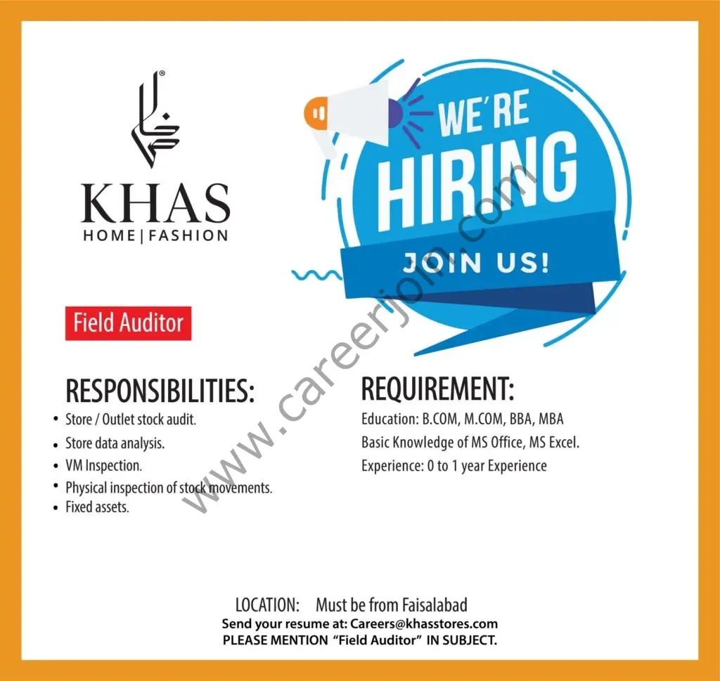 Khas Stores Jobs January 2022 03