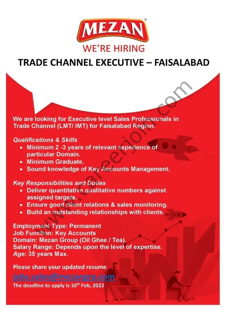 Mezan Group Jobs Trade Channel Executive 01