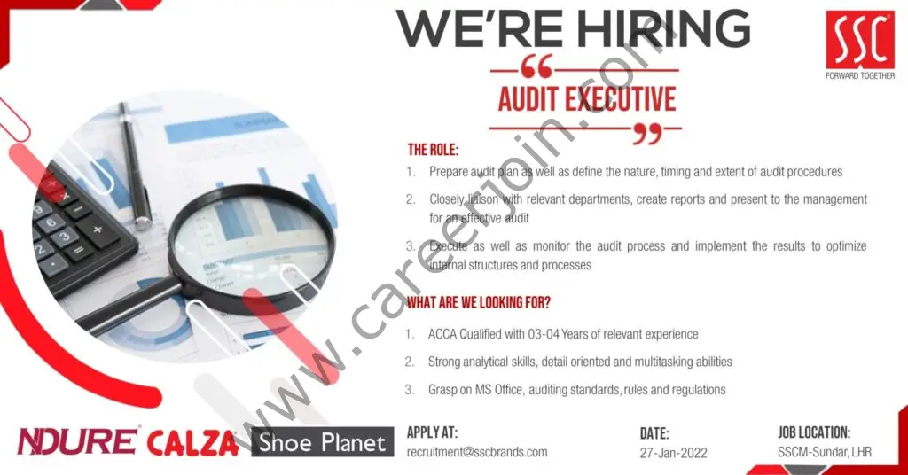 Service Sales Corporation Pvt Ltd SSC Jobs Audit Executive 01