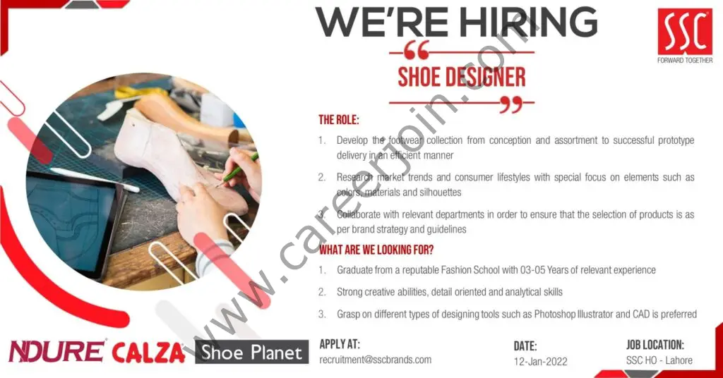 Service Sales Corporation Pvt Ltd Jobs SSC Jobs Shoe Designer 01