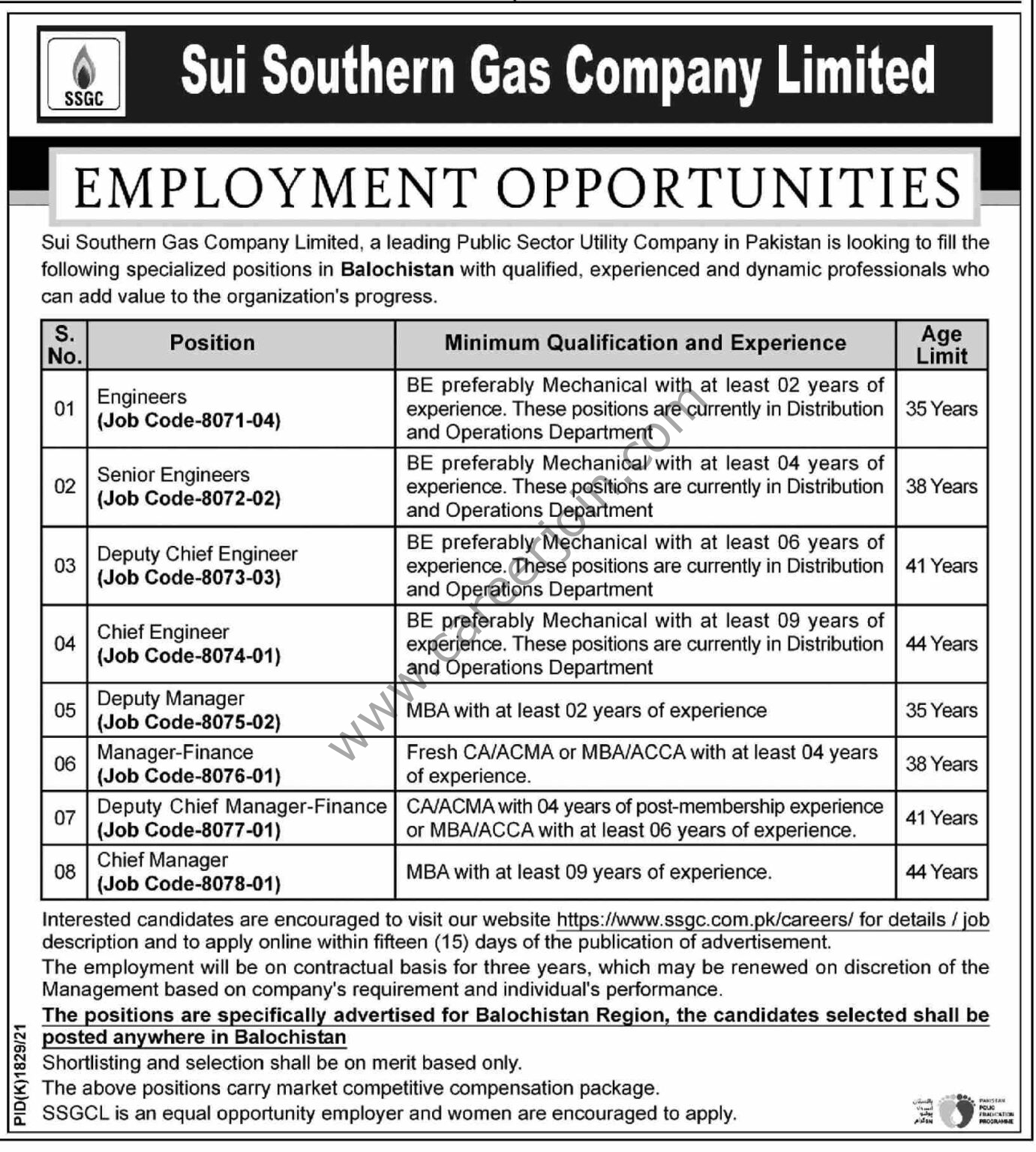 sui-southern-gas-company-ltd-ssgc-jobs-january-2022