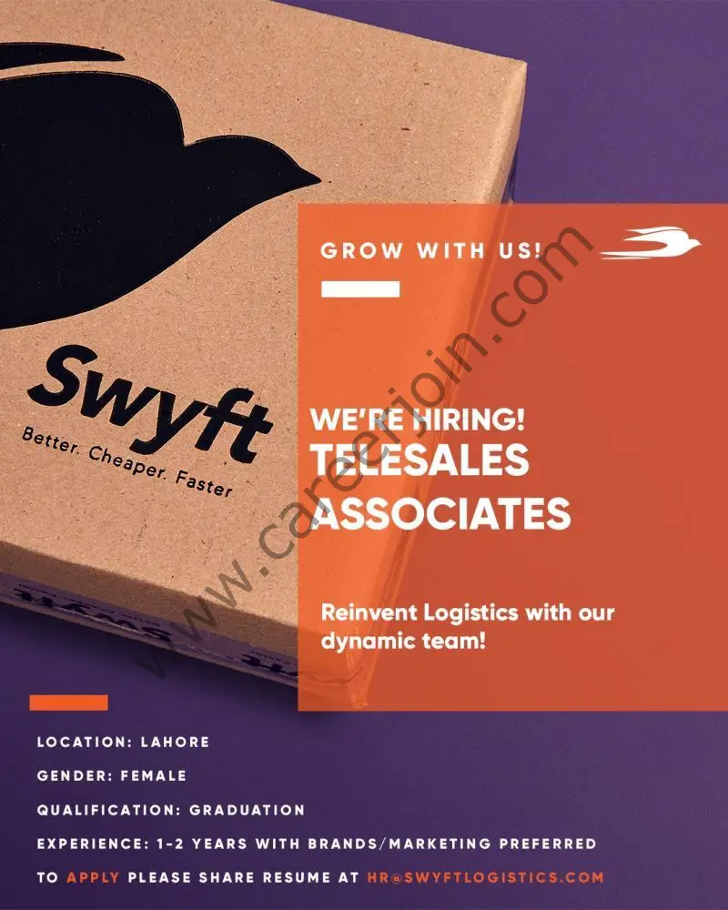 Swyft Logistics Pvt Ltd Jobs Telesales Associate 01