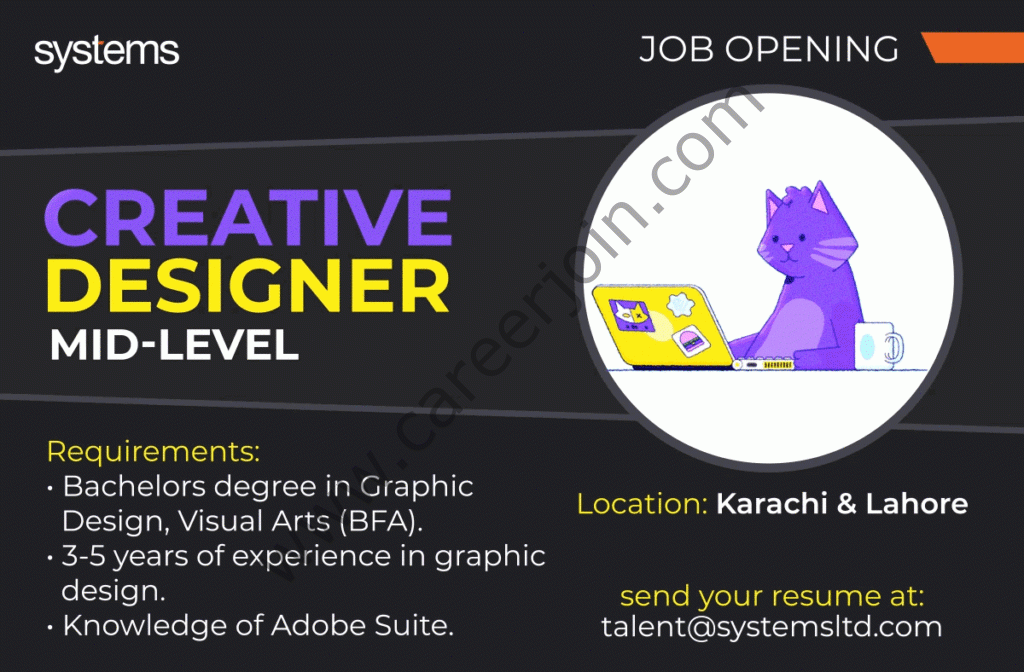 Systems Limited Jobs Creative Designer 01