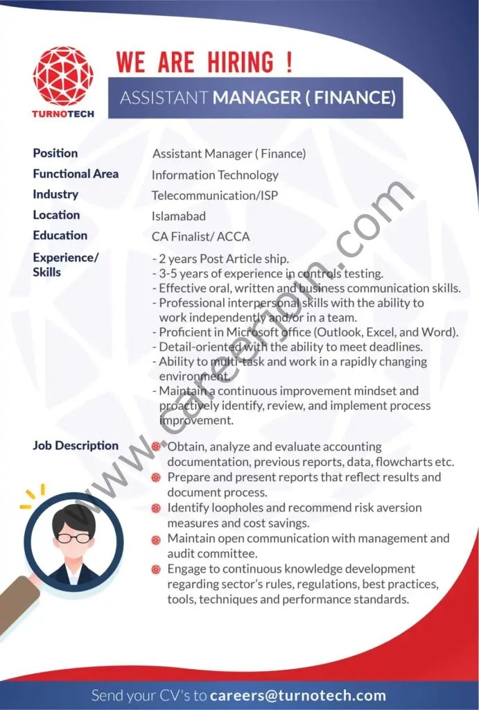 Turnotech Inc Jobs Assistant Manager Finance 01