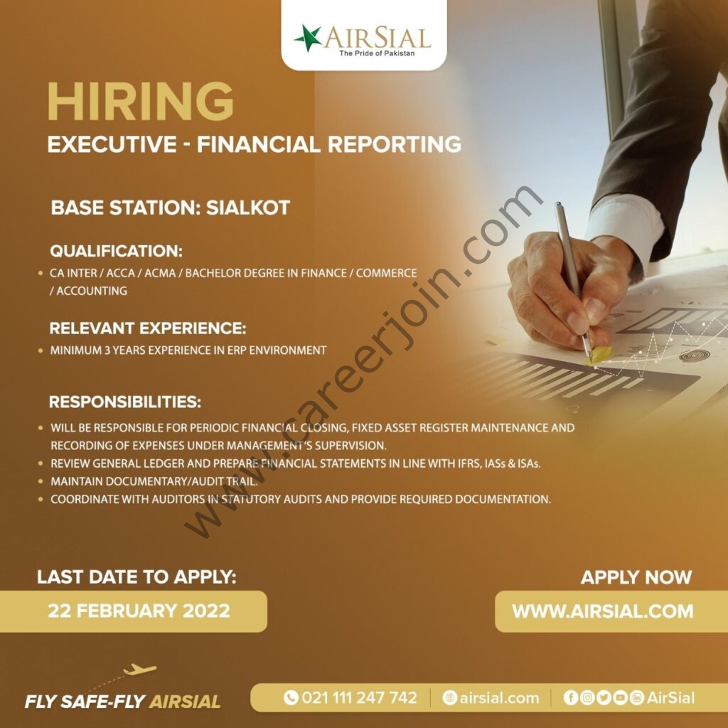 AirSial Limited Jobs February 2022 01