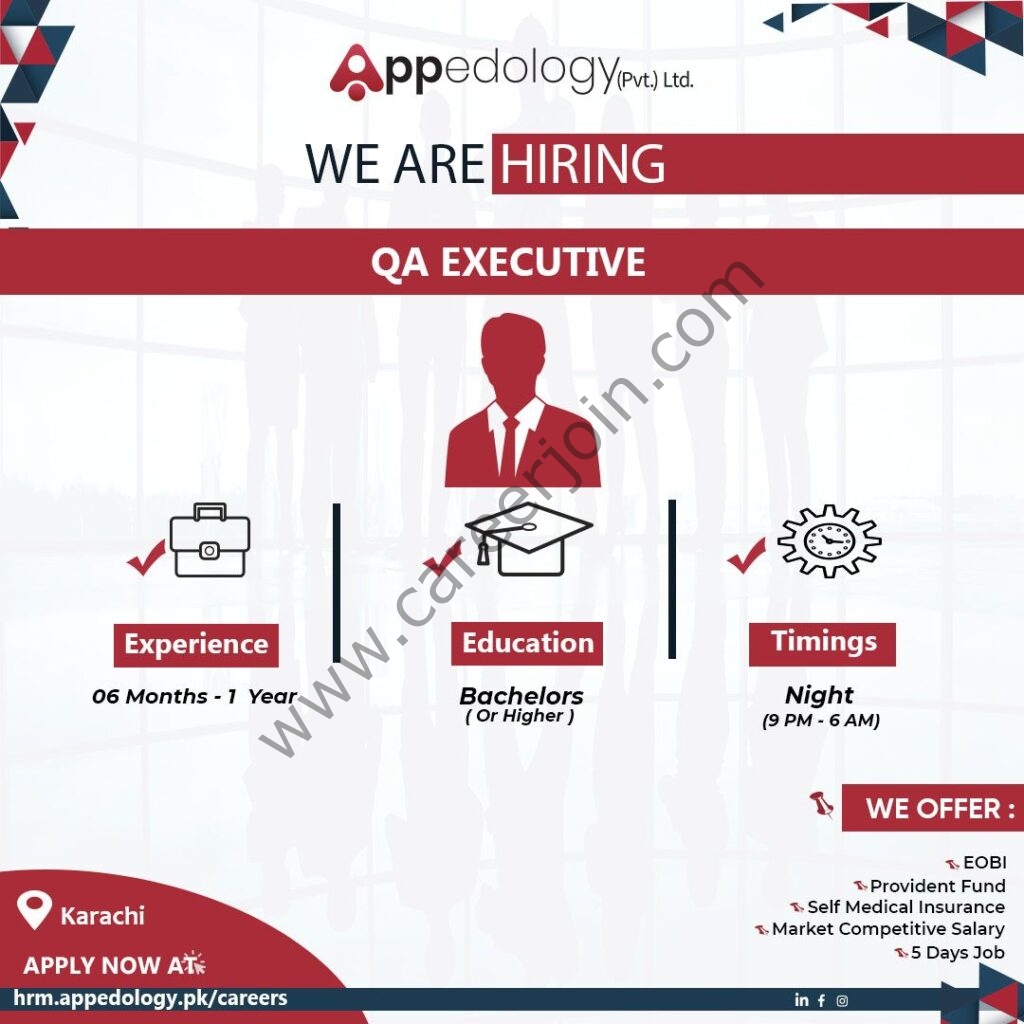 Appedology Pvt Ltd Jobs QA Executive 01