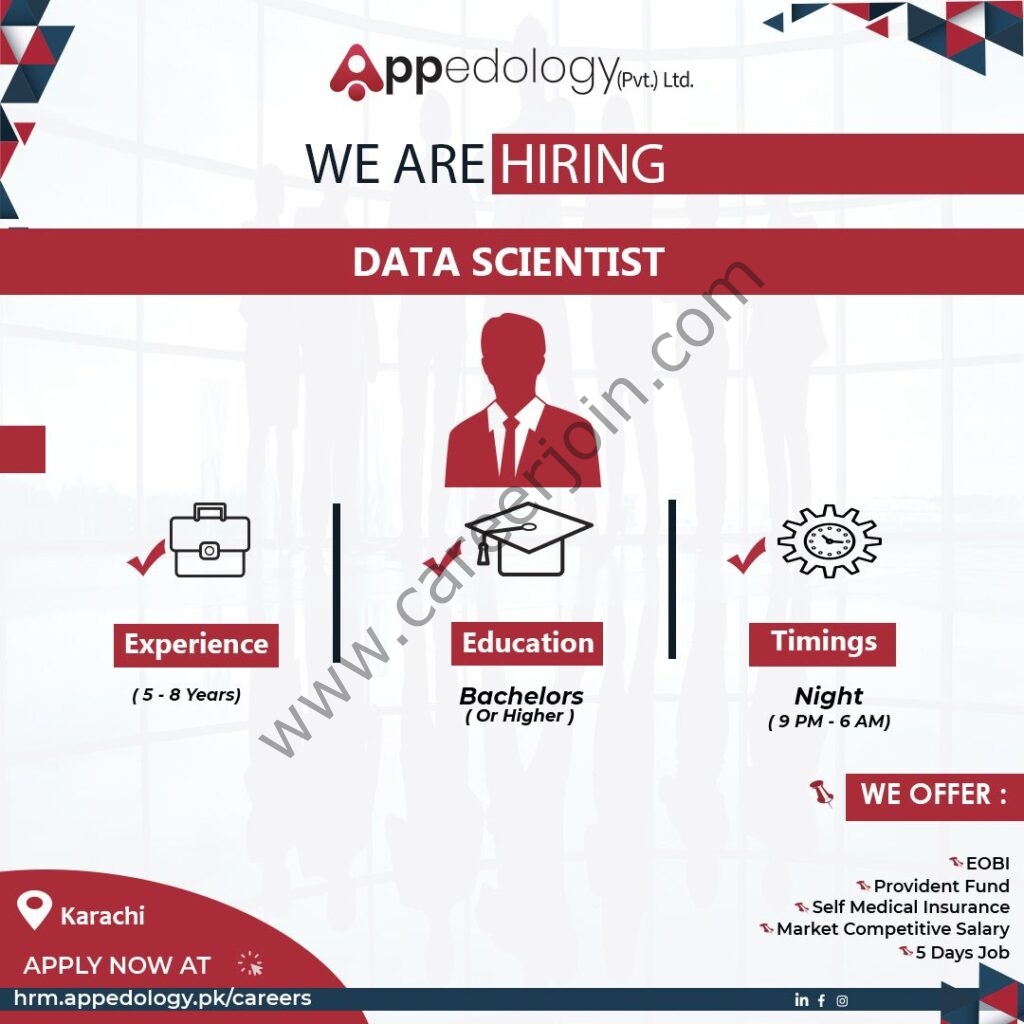 Appedology PVt Ltd Jobs Data Scientist 01