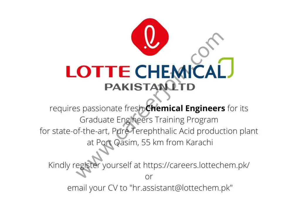 Lotte Chemical Pakistan Limited Graduate Trainee Program 2022 01