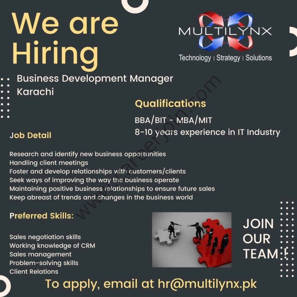 Multilynx Pakistan Jobs February 2022 01