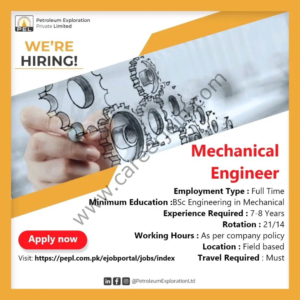 Petroleum Exploration Pvt Ltd PEL Jobs Mechanical Engineer 01