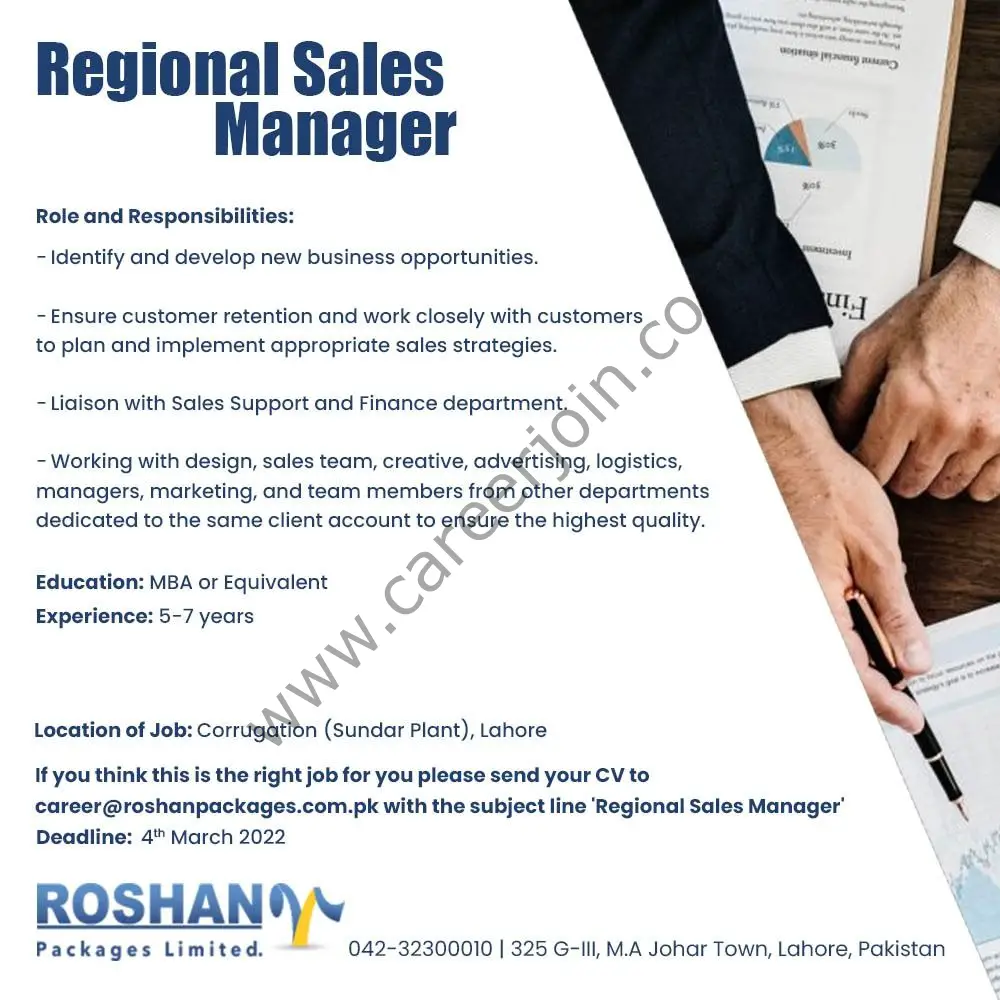 Roshan Packages Limited Jobs February 2022 02