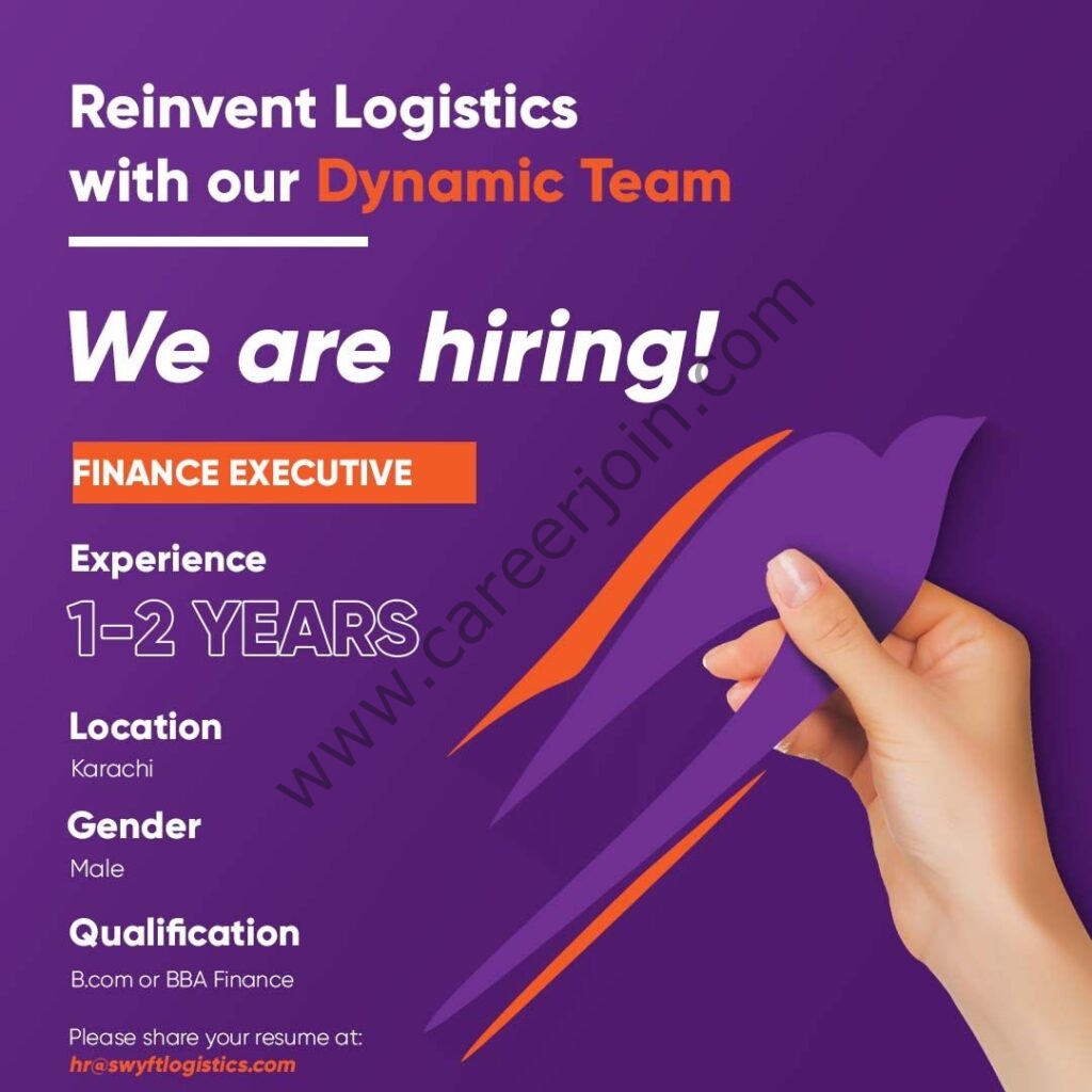 Swyft Logistics Pvt Ltd Jobs Finance Executive 01