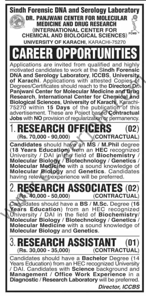 University Of Karachi Jobs 27 February 2022 Dawn 01