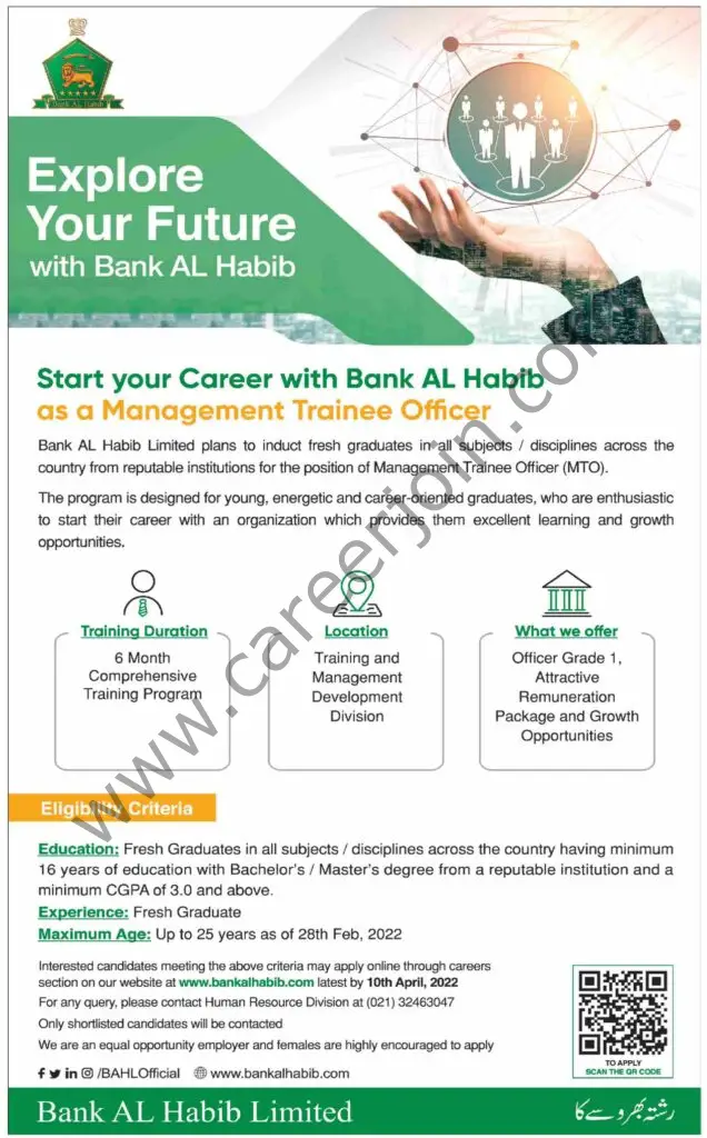 Bank Al Habib Jobs 20 March 2022 Dawn 01