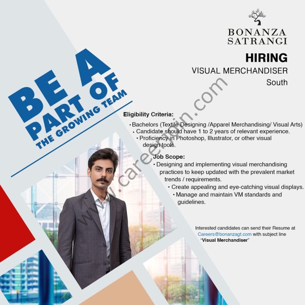 Bonanza Satrangi Jobs Visual Merchandiser 01