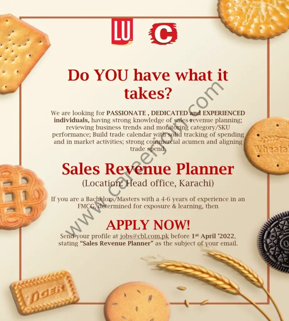 Continental Biscuits Pvt Ltd CBL Jobs Sales Revenue Planner 01